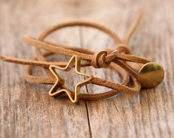 Tiny STAR bracelet, wish bracelet, gold bracelet, friendship bracelet, Simple Bracelet, Indian bracelet, Simple and modern bracelet