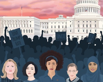 Women's March on Washington 7x5 Postcard - Digital File