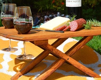 Boho Britt Wine Barrel Concert Picnic Table