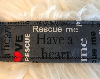 Rescue me!! Dog collar, adopt me dog collar