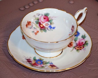 English Bone China Cup and Saucer by "Coalport"