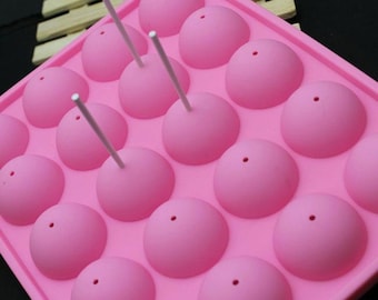 20 Capacity Cake Pop Silicone Mold & Sticks