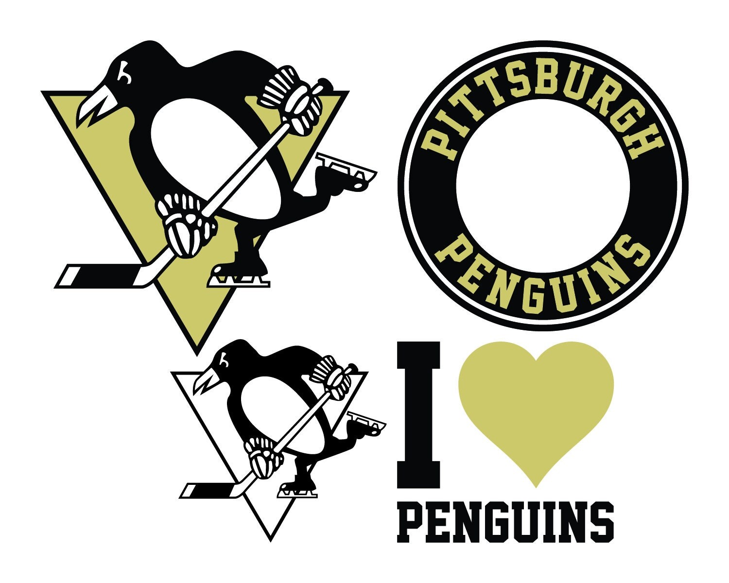 Pittsburgh Penguins Cut Files Pittsburgh Penguins SVG Files