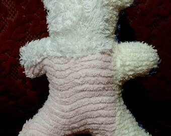 Scrappy Patchwork Vintage Chenille Baby's Teddy Bear