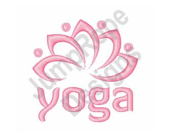Yoga Lotus - Machine Embroidery Design
