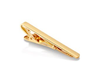 Tie Clip, Gold Tie Clip, Tie Bar, Gold Tie Bar, Groomsman Gift, Anniversary Gift, Wedding Gift, Tie Clamp, Wedding Tie Clip, Bridal Tie Clip