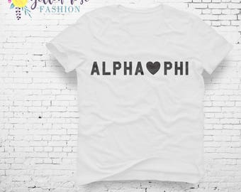 Alpha Phi Sorority Shirt, Sorority Shirt, Alpha Phi Sorority Gift, Big Gift, Little Gift, Cute, Sorority Girl, Unique Sorority Items,