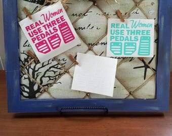 Car decal // women // manual // stick shift// real women // drive// Oracal 651