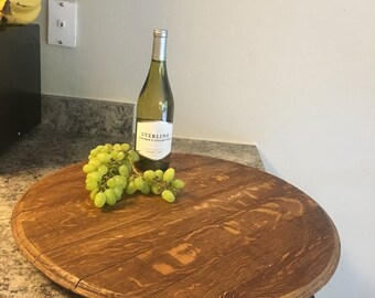 Wine Barrel Lazy Susan