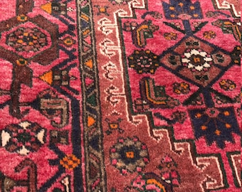 SALE! 4x10 Vintage Zanjan Persian Rug Runner - Hand Knotted