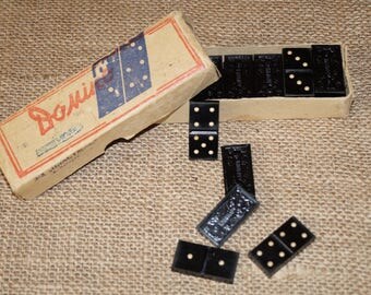 Dominoes Tile games Domino USSR board game Soviet toy USSR USSR game Domino set Vintage domino Family game Table toy Soviet era game