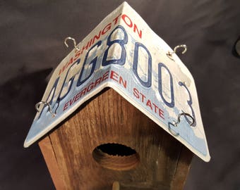 Bird House - License Plate Birdhouse
