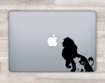 Disney MacBook Decal Disney MacBook Sticker Lion King Laptop Decal Simba Laptop Sticker MacBook Air MacBook Pro MacBook Retina Shadow m1209