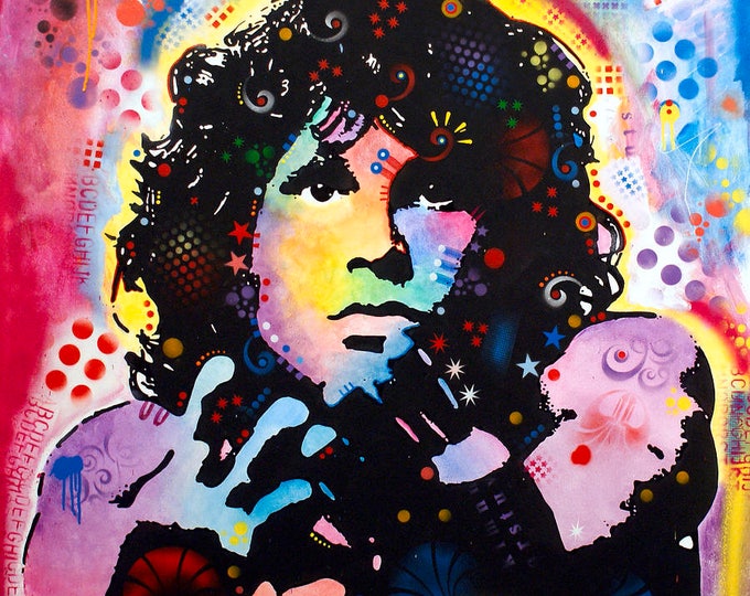 Framed Jim Morrison The Doors Print 11x17 Black Slim