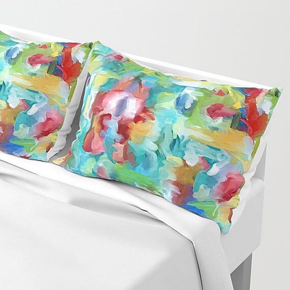 Pillow Shams King Pillowcase Pillowcase Set Blue Green