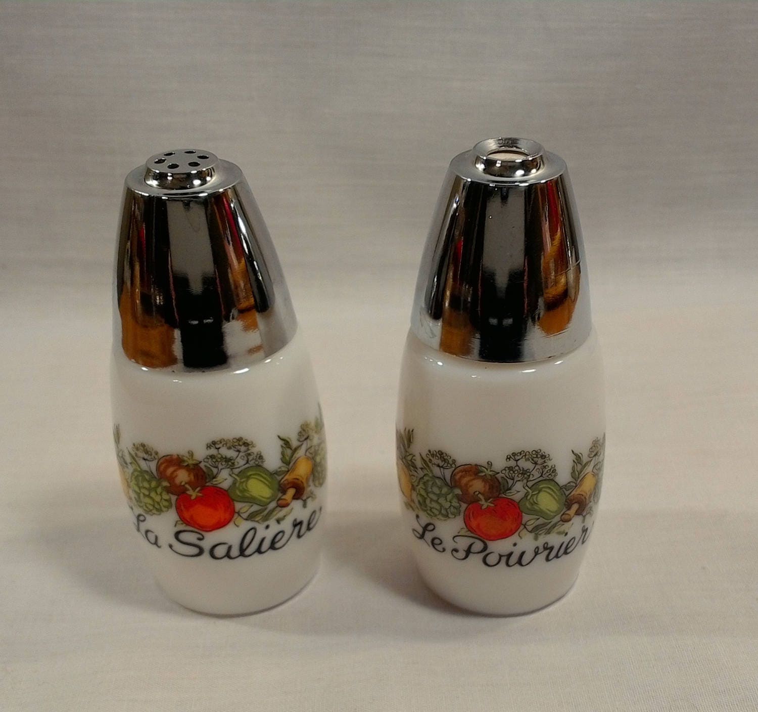 Corning Corelle Spice of Life Salt Pepper Shakers Gemco