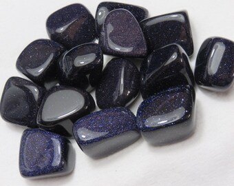 Blue Goldstone Healing Crystal Healing Stone Reiki Energy Chakra Meditation Is Said To Aid In Courage and Positive Attitude