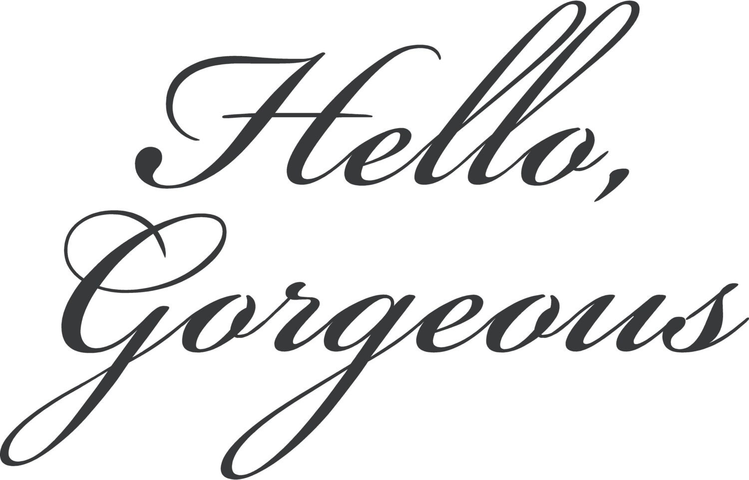 34.4 Hello Vinyl Decals Wall Art in Words