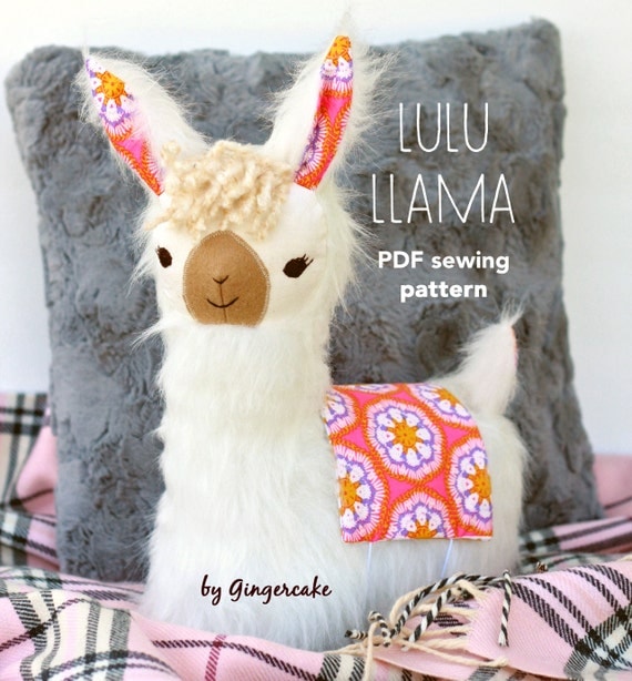 plush llama pillow