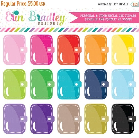 70% OFF SALE Planner Clipart Graphics by ErinBradleyDesigns