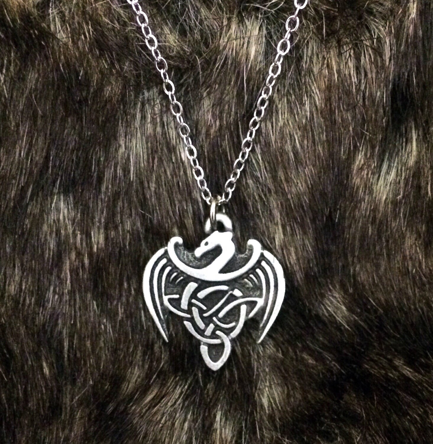 Celtic dragon pendant Clearance