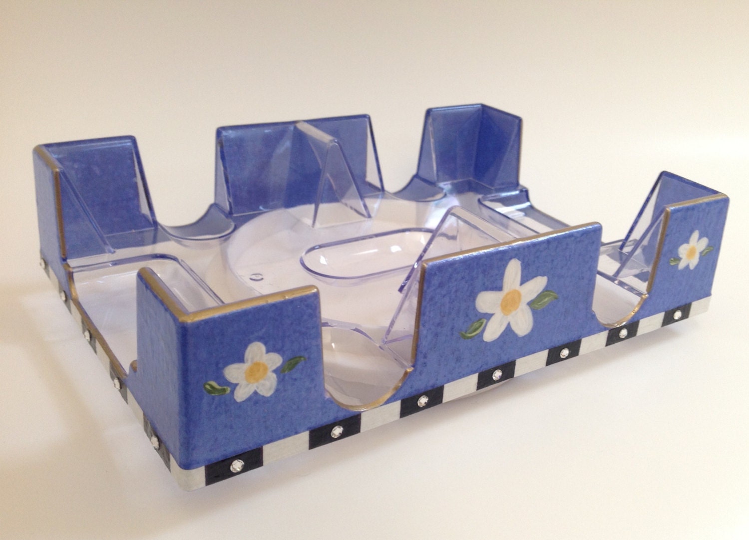 Canasta Revolving Card Holder Tray