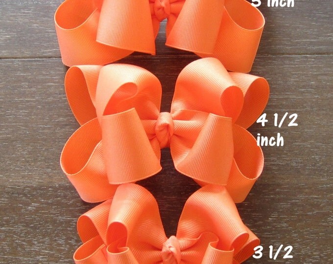 Designer Boutique Hair Bows Double Layered Hairbow Pink Pageant Princess Big Stacked Clip or Headband 2 sizes available