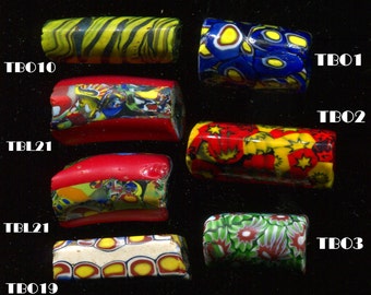 Venetian Millefiori Antique Trade Beads, 7 Designs TBL1.TBM21.TBM24.TBM44.TBO
