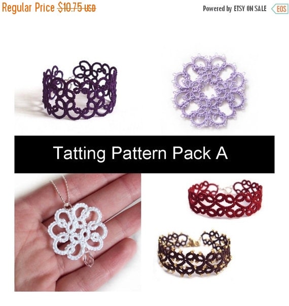 PDF Four Original Tatting Patterns Pack A Instant by TataniaRosa