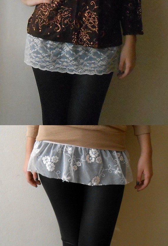 Lace Shirt Extender Lace Half Slip Extender Top Trendy