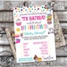 Girls Slumber Party Emoji Sleepover Checklist Invitation FULLY