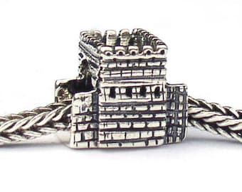 Great Wall of China Landmark Bead Sterling Silver LM027