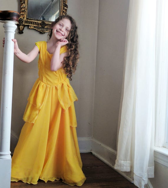 Belle Dress: beauty and the beast, Belle gown, Disney dress, Emma Watson Belle dress, Belle birthday, girls Easter, Belle Halloween costume