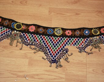Vintage Kuchi Tribal Belly Dance Belt, ATS Festival Gypsy Costume