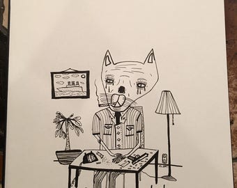 Mister Kitty (original drawing)