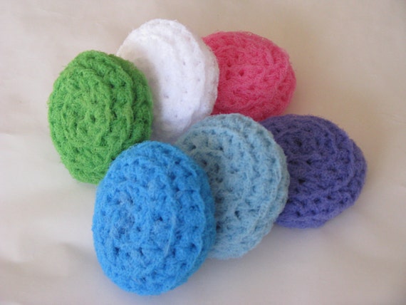 How do you crochet pot scrubbers?