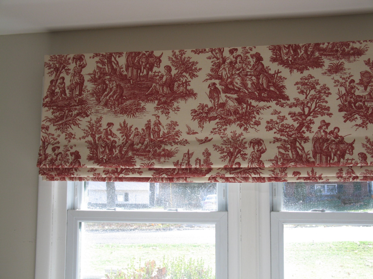 FAUX Roman Shade Valance 60 Wide X 18   Il Fullxfull.1082223544 Jq6e 