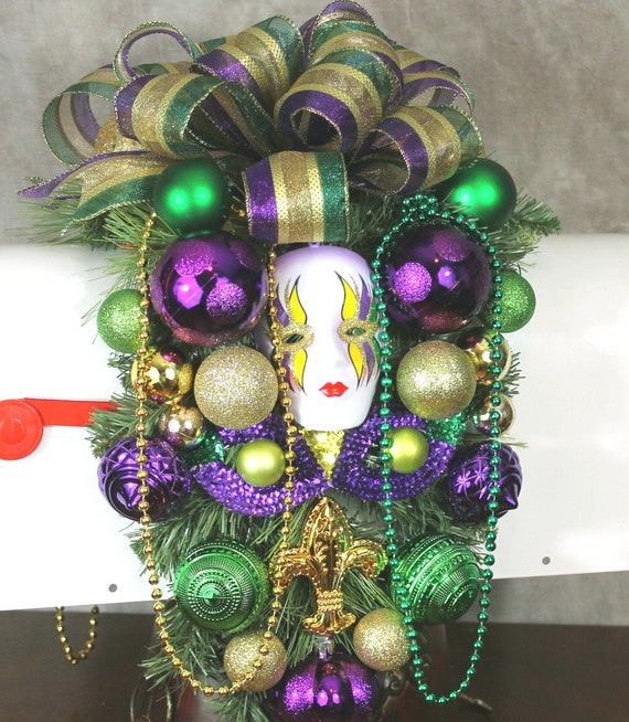 mardi gras mailbox decorations