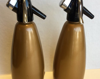 1940s Bronze Seltzer Bottle