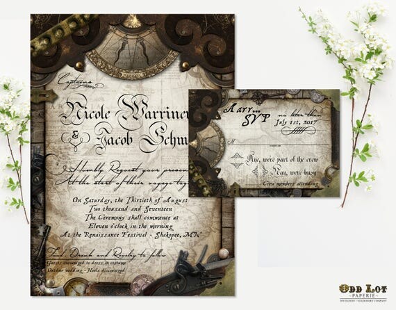 Pirate Wedding Invitations 2