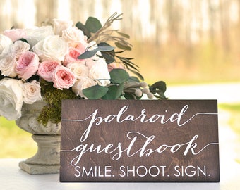 Polaroid Guest Book Sign, Polaroid Wedding Guest Book, Wedding Polaroid Guest Book, Polaroid Guestbook Sign, Photo Guest Book Sign, Wood