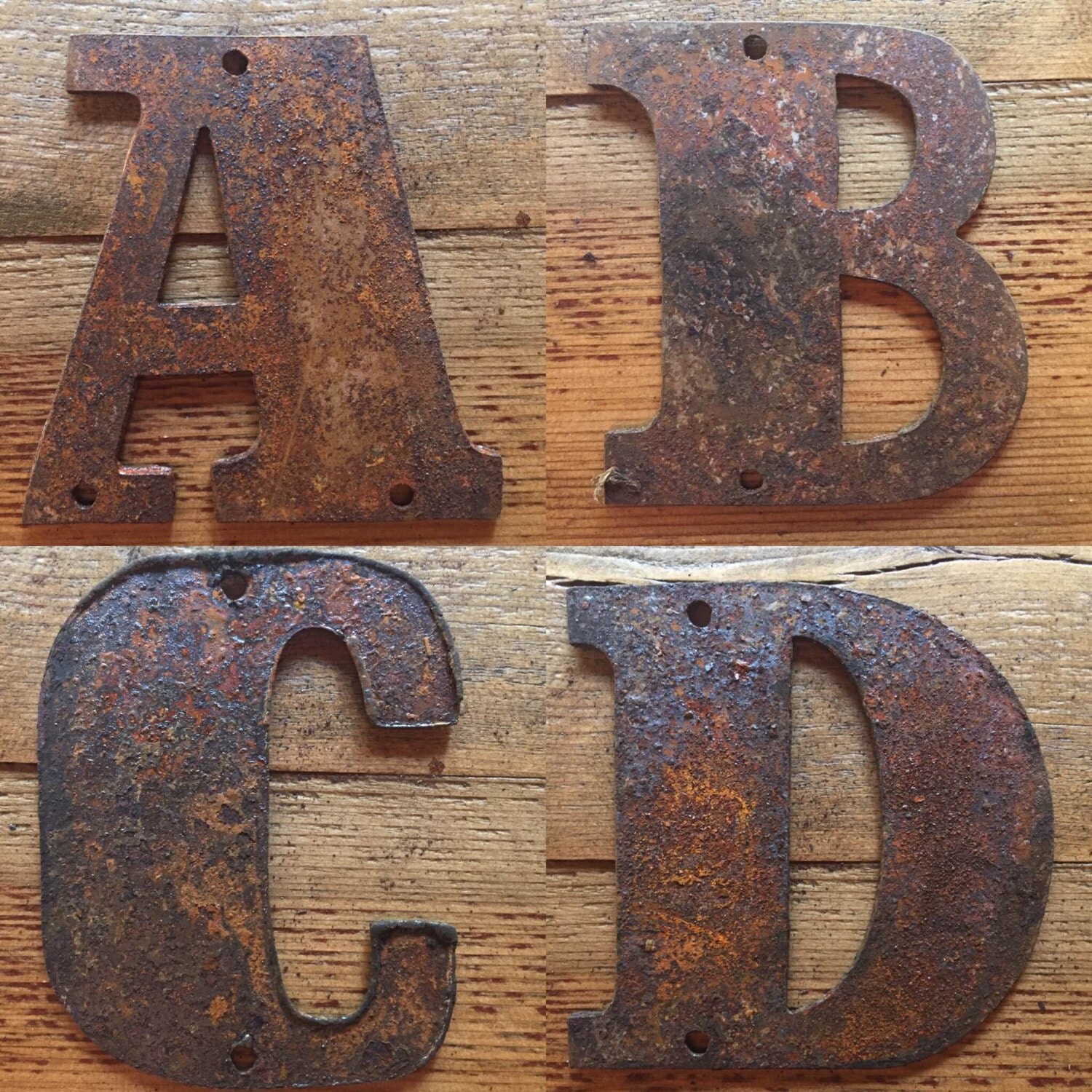 RUSTED Metal Letters Make your own Signs by