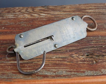 Antique Chatillon's Spring Balance Scale - 50 lb Spring Pocket Scale - Chatillon's Balance No 2 New York, Patent Date 1892 - Hanging Scale