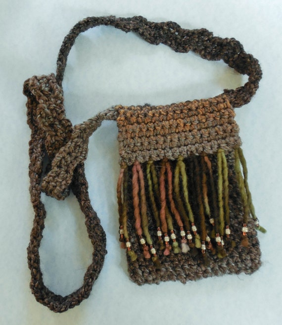 beaded cell phone purse