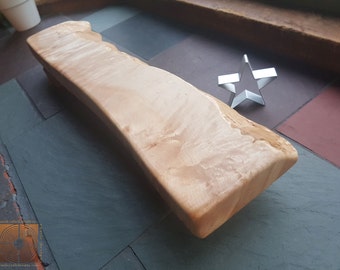 Quilted Rock Maple Cutting Board on raised rails- Cheese Board- Sushi Board- Personalized Wedding Gift - Wood Anniversary Gift 745