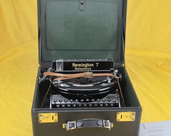 EXC Restored 1932 Remington Model 7 Noiseless Portable Typewriter Platen Warr