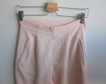 light pink high waisted pants