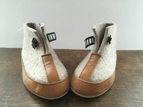 grey wool boots
