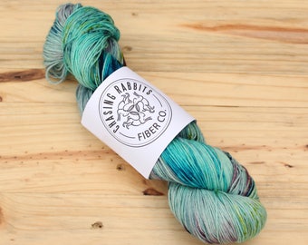 The Pool of Tears - Hand Dyed Yarn 4ply Fingering Yarn 75/25 Wool/Nylon Sock Yarn