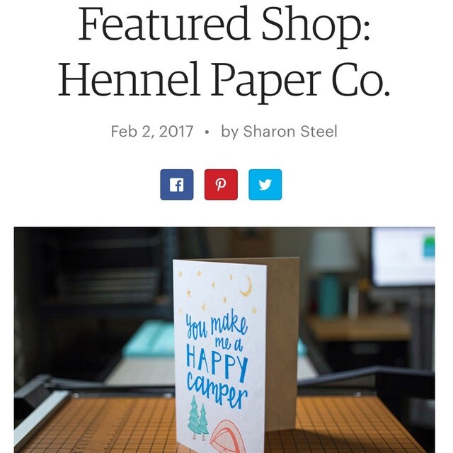 Cheery &amp; Cheeky Illustrated Paper Goods by HennelPaperCo on Etsy